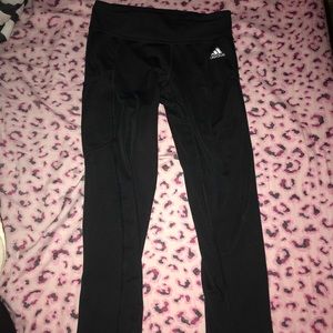 Black Adidas workout pants